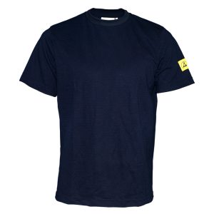 ESD Short Sleeve T-Shirt - Navy Blue - Antistat