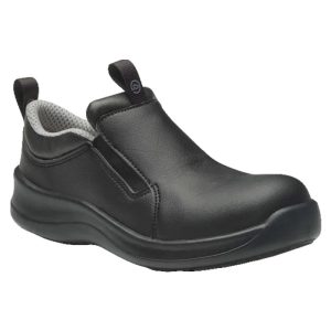 SafetyLite Black Slip-On Shoes